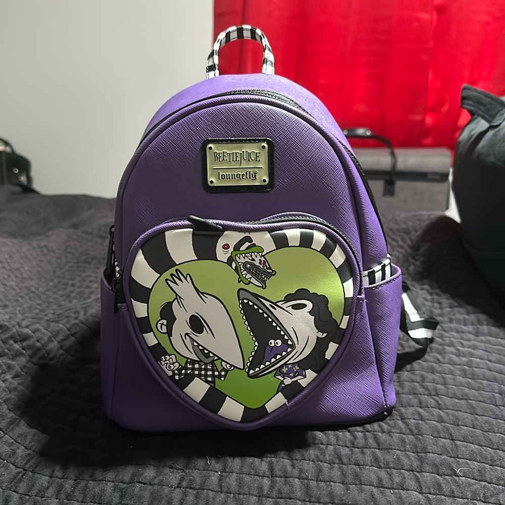 Beetlejuice Loungefly mini backpack. Only used a few times.